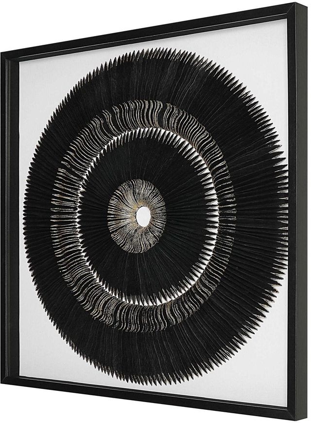 Uttermost® Sandara Black/Gold Leaf Shadow Box-4
