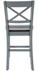 Jofran Inc. Asbury Park Autumn Brown/Gray X-Back Counter Stool-3