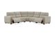 Kate Preston Home 5pc Selene Grey Power Reclining Sectional PLUS FREE Matching Recliner-2