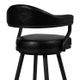 Armen Living Justin Vintage Black 30" Bar Stool-3