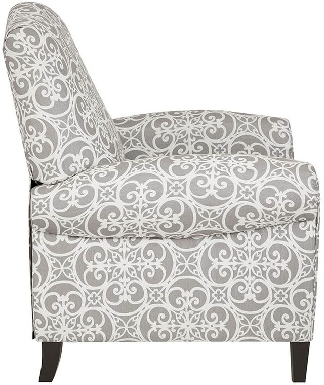 Olliix by Madison Park Grey Kirby Push Back Recliner-2