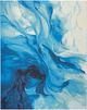 Nourison Home™ Color Splash Blue/Ivory 5'x7' Modern Area Rug-0