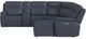 Flexsteel® Sawyer Marine Leather Power Reclining Sectional with Power Headrests and Lumbar with Custom Layout Options-3