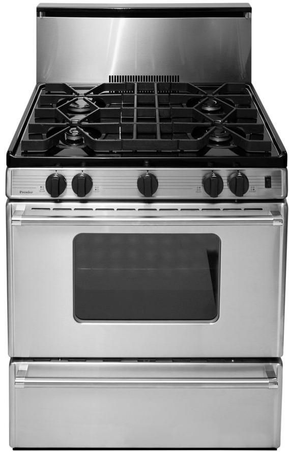 Premier Pro Series 30" Stainless Steel Freestanding Gas Range-0