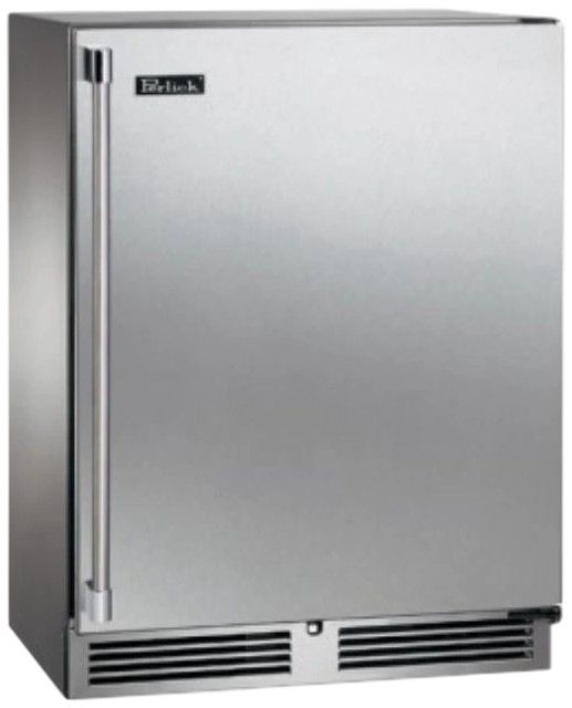 Perlick® Marine & Coastal Series 24" 5.2 Cu. Ft. Stainless Steel Solid Door Built-In Beverage Center-0