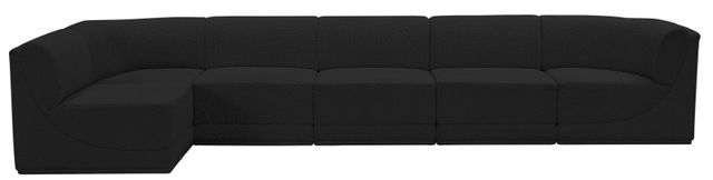 Meridian Furniture Ollie 6-Piece Black Modular Sectional-1