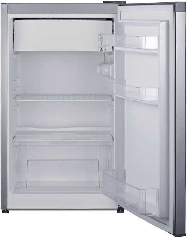 Summit® 19" 3.1 Cu. Ft. Stainless Steel Compact Refrigerator with a Freezer Compartment-2