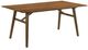 Armen Living Channell 6-Piece Charcoal/Walnut Dining Table Set with Bench-2