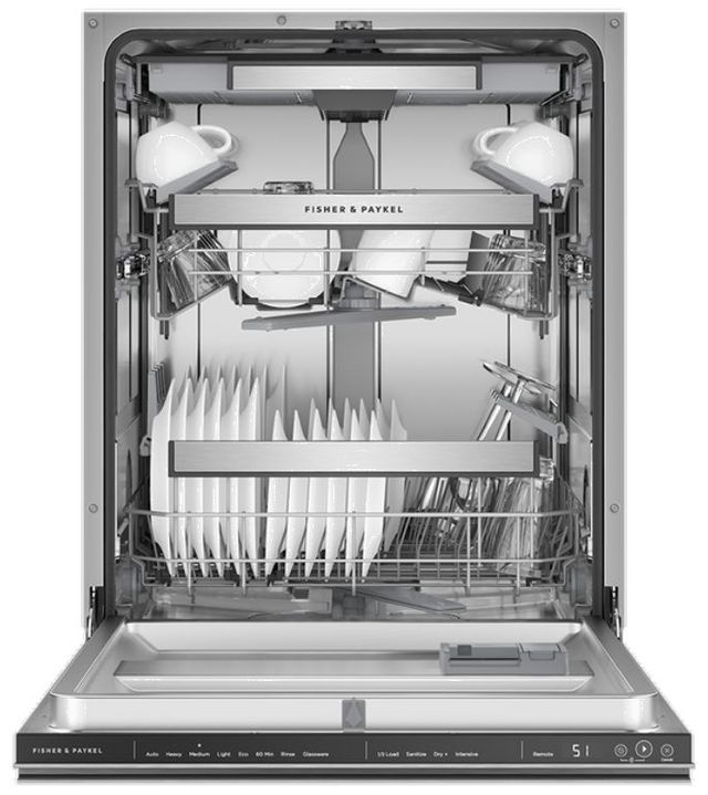 Fisher & Paykel Series 7 24" Stainless Steel Top Control Built In Dishwasher-2