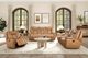 Corinthian Furniture Jordan Camel Reclining Sofa with Drop Down Table-1