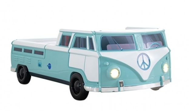 Furniture of America® Axel Teal Peace Bus Twin Bed-0