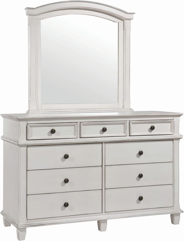 Coaster® Carolina 4-Piece Antique White King Bedroom Set-2