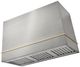 AGA Loge 48" Stainless Steel Wall Mounted Range Hood  with Brushed Brass Trim-0