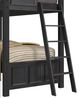 Elements International Hampton Kids Charcoal Youth Twin/Twin Bunk Bed with Ladder -5