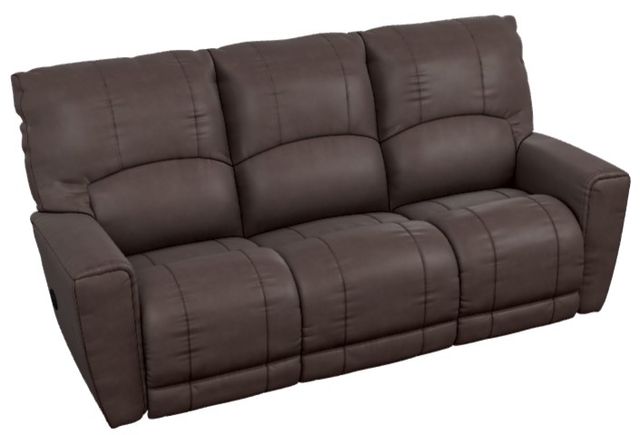 La-Z-Boy® Cassian Walnut Leather Manual Wall Reclining Sofa-0