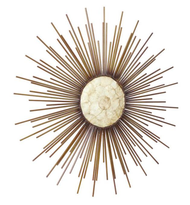 Deco Marche Sunburst Copper Wall Art-1