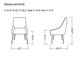 VIG Furniture Modrest Castana 2-Piece Blue/Gold Dining Chair Set-4