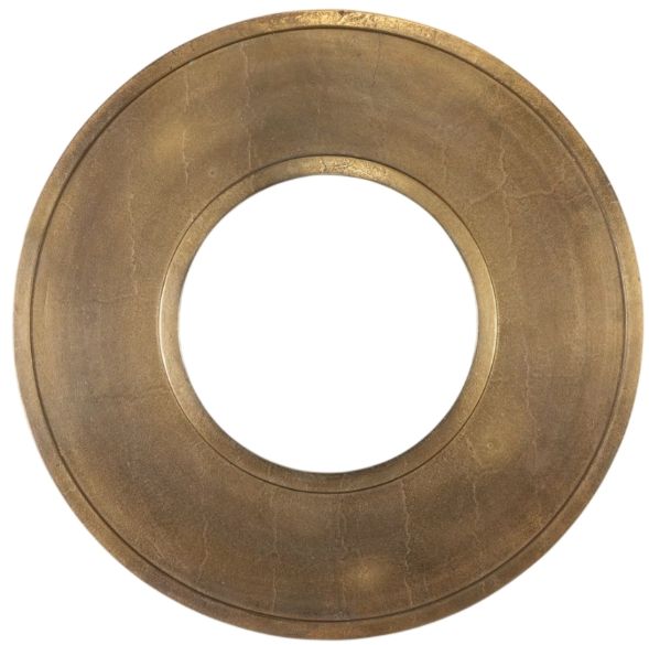 Uttermost® Axel Antique Brass Round Mirror-0