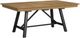 Intercon Newport Natural Oak Dining Table with Black Trestle Base-0