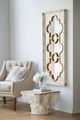A & B Home Henley Distressed White/Gold Mirror-2
