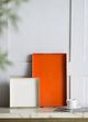 A & B Home Mimosa Orange Rectangular Tray-5