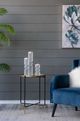 A & B Home Palisade White Small Glass Candle Holder-3