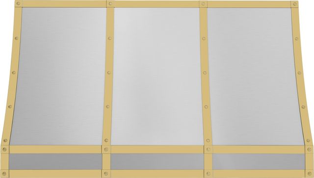 Zephyr Designer Collection 48'' Satin Gold Forte Hood Banding Kit-3