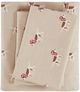 Olliix by Woolrich Tan Dog California King Flannel Cotton Sheet Set-0