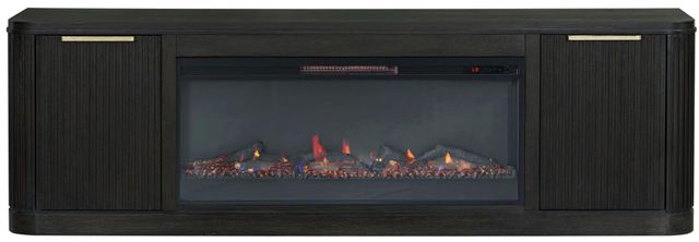 Legends Home Genevieve Black 84" Fireplace Console-3