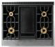 Viking® 7 Series 36" Slate Blue Pro Style Natural Gas Range with 12" Reversible Griddle-4