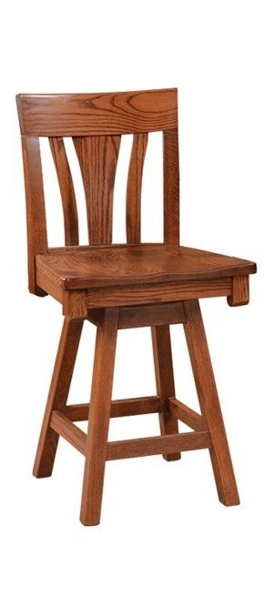 Door County Metro Ladderback Swivel Stool 30"-0