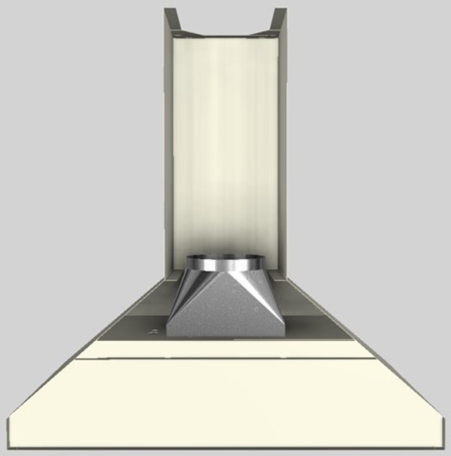Vent-A-Hood® K Series 36" Biscuit Wall Mounted Range Hood-3