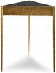 Bassett® Furniture Tyro Black/Brass Triangle Table-2