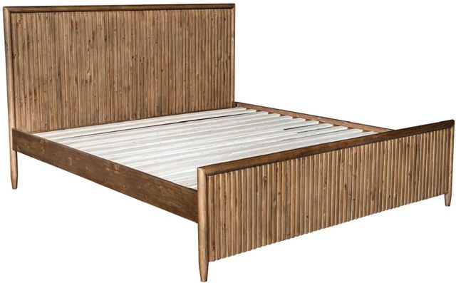 LH Home Britanica Brown King Panel Bed-0