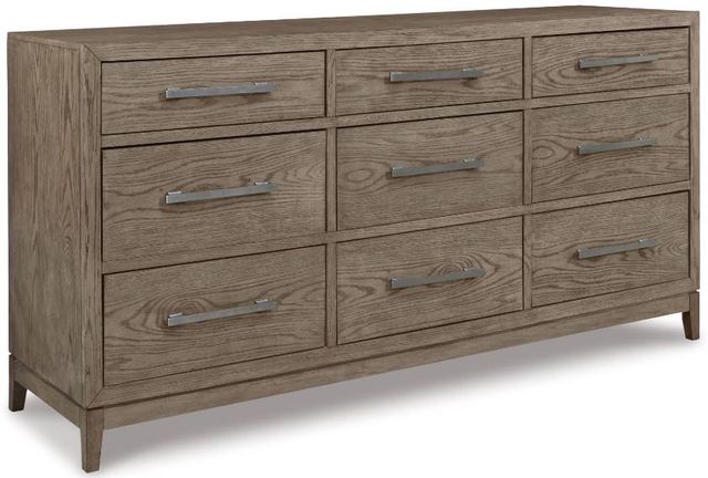 Signature Design by Ashley® Chrestner 3-Piece Gray King Upholstered Panel Bed Set-2