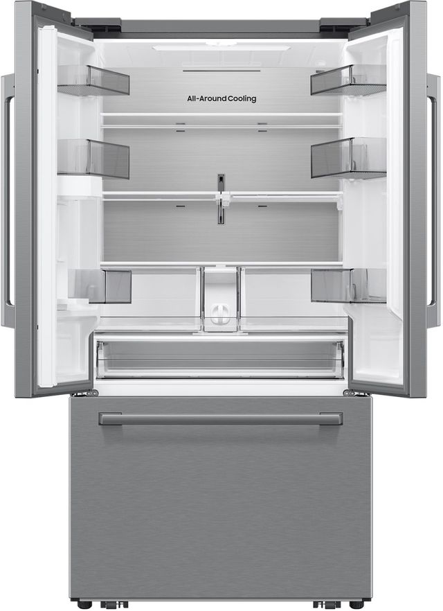 Samsung Bespoke AI 36" 29.5 Cu. Ft. Fingerprint Resistant Stainless Steel French Door Refrigerator with In-Door Tall Water Dispenser-1