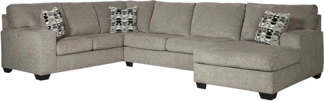 Signature Design by Ashley® Ballinasloe 3-Piece Platinum Right-Arm Facing Sectional and Chaise-0