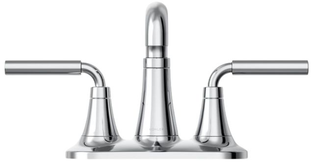 KOHLER® Tone™ Polished Chrome 1.2 GPM Centerset Bathroom Sink Faucet-4