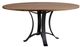 Artisan & Post by Vaughan-Bassett Dovetail Natural 48" Round Dining Table with Black Base-0