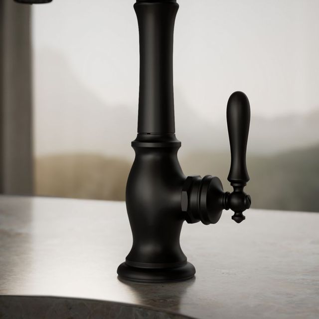 KOHLER® Artifacts® Matte Black Single-Handle Bar Sink Faucet-3