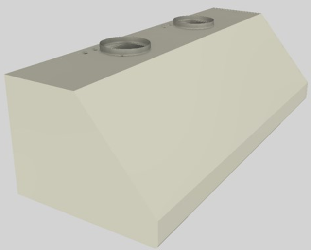 Vent-A-Hood® 60" Biscuit Wall Mounted Range Hood-1