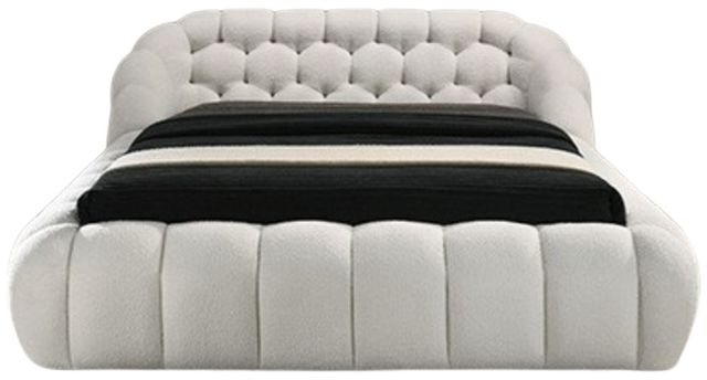 Furniture of America® Newquay White Eastern King Panel Bed-1