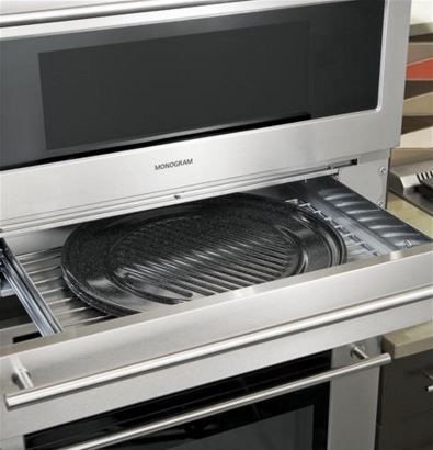 Monogram® Advantium® 24" Wall Oven Storage Drawer-Stainless Steel-1