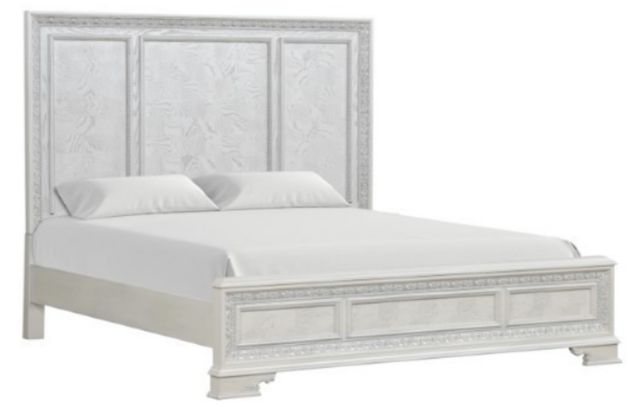 Furniture of America® Stella Mia Creamy White Queen Panel Bed-0