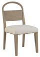 Bernards Trilogy Toffee/White Sand Arch Back Side Chair-0