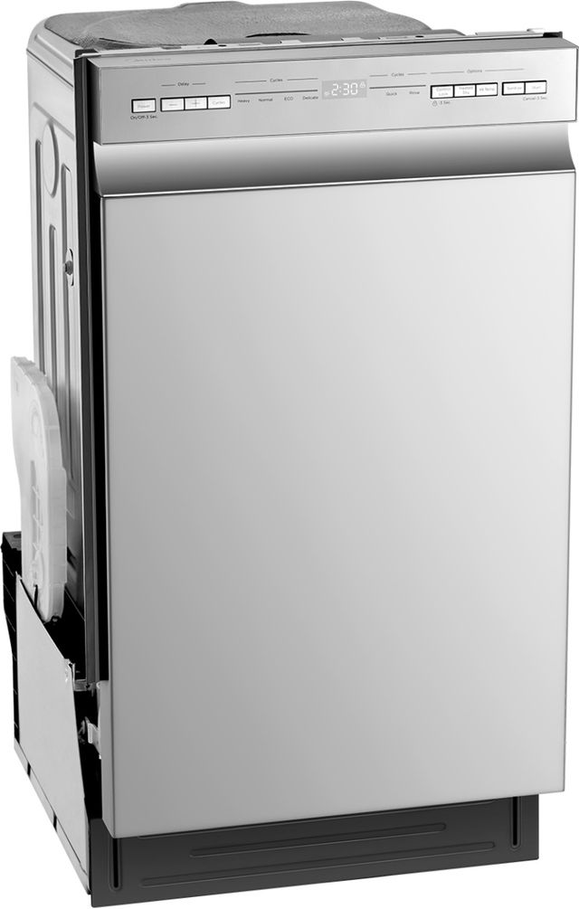 Midea® 18" Stainless Steel Front Control Built-In Dishwasher-1