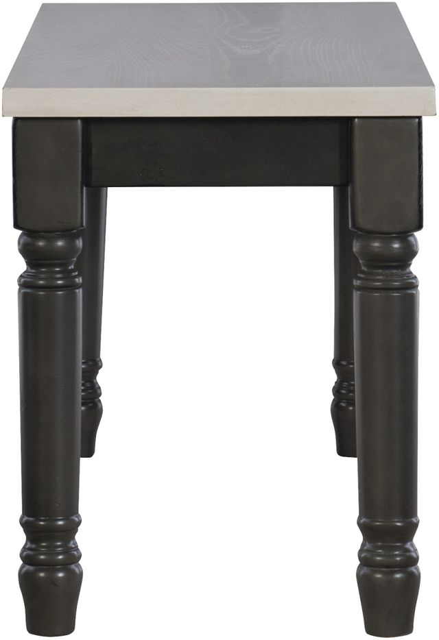 Powell® Willow Dark Gray/Smokey White Bench-3