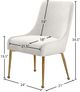 Meridian Furniture Owen Cream Velvet Dining Chair-4
