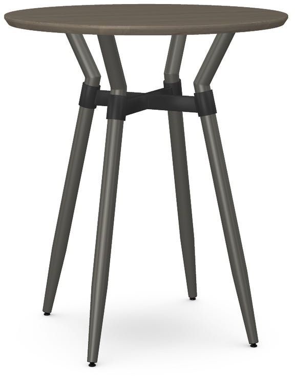 Amisco Customizable Link Solid Ash 42" Round Bar Table-0