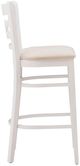 Linon Tracey 2-Piece Beige/White Upholstered Bar Stool-4